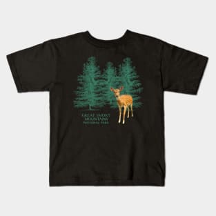 Great Smoky Mountains National Park Vintage Design Souvenir Kids T-Shirt